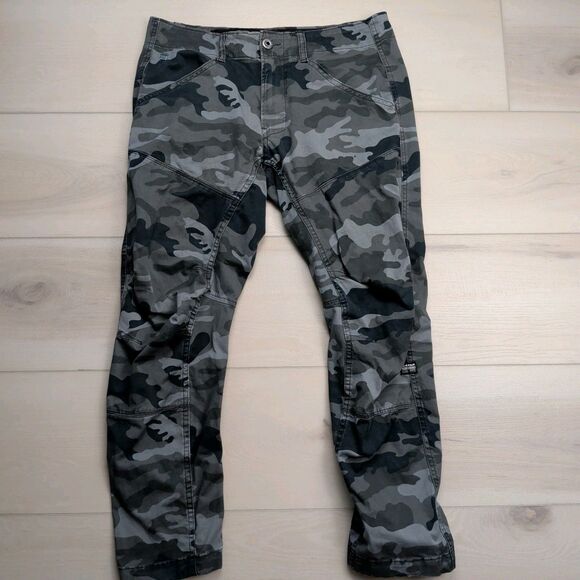 G-Star Raw Rovic Qane Camo DC 3D Tapered Pants Mens 32x29 Military - Picture 1 of 14